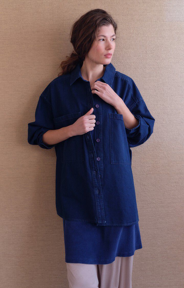 Womens Comow Shirt | Raw Blue