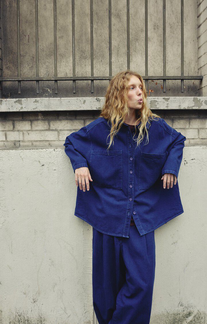 Womens Comow Trousers | Raw Blue