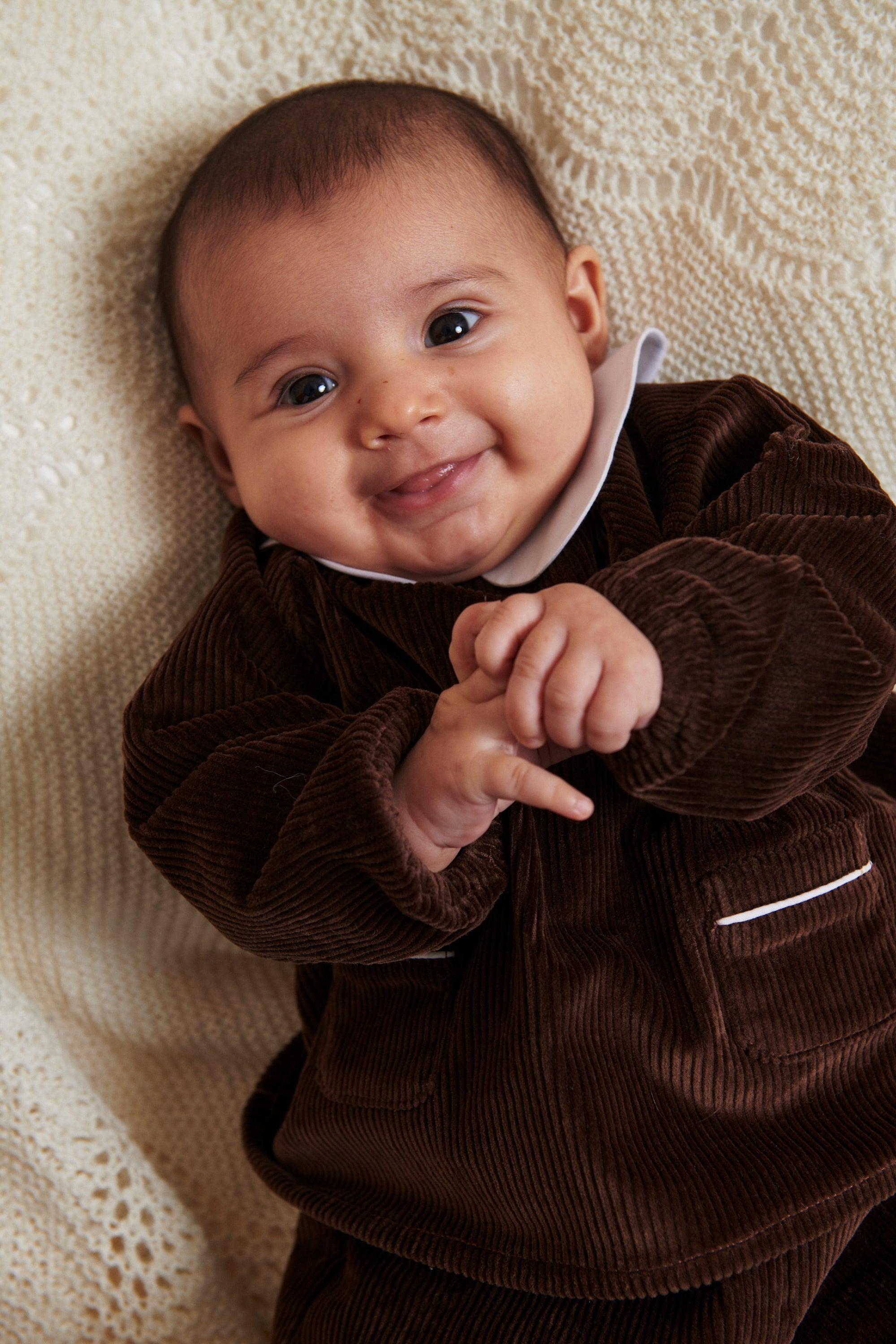 Corduroy Baby Set | Dark Brown