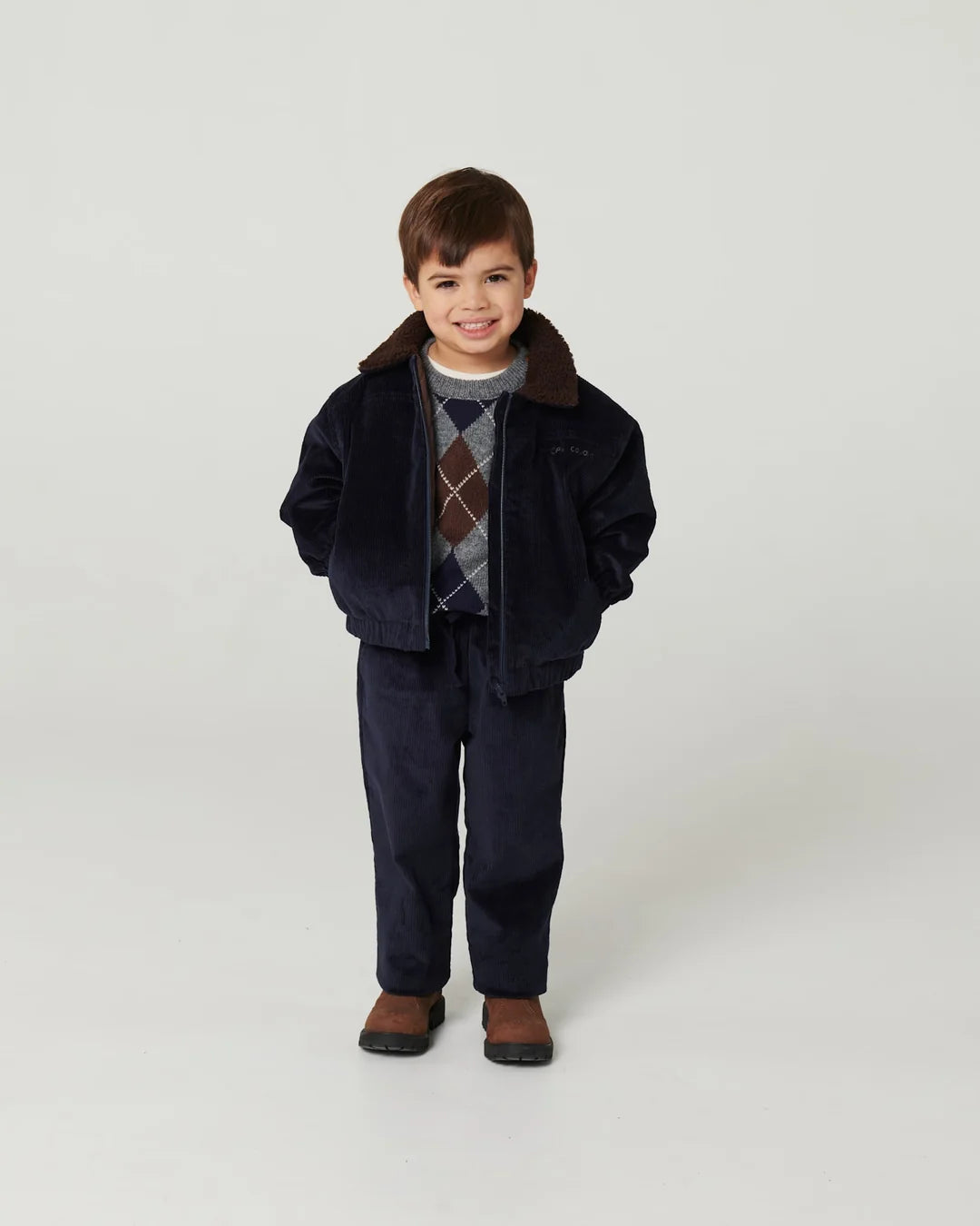 Corduroy Bomber Jacket | Navy