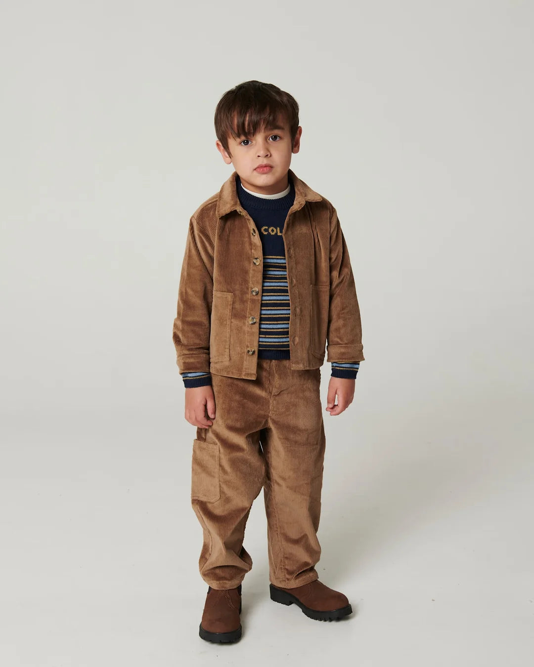 Corduroy Cargo Pants | Brown