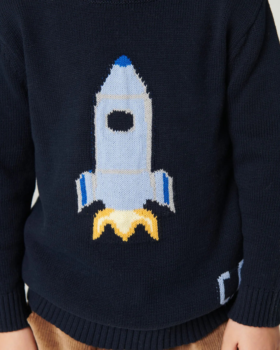 Rocket Icon Sweater | Navy