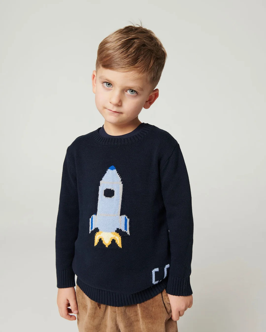 Rocket Icon Sweater | Navy