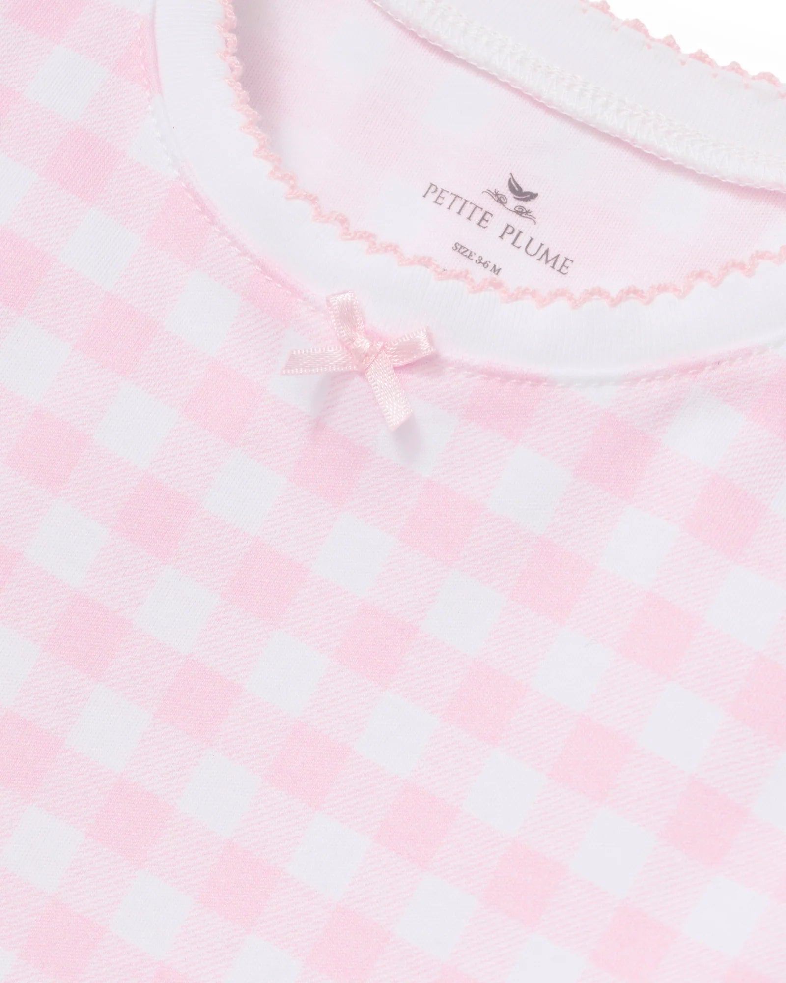 Pima Snug Fit Pajama Set | Pink Gingham