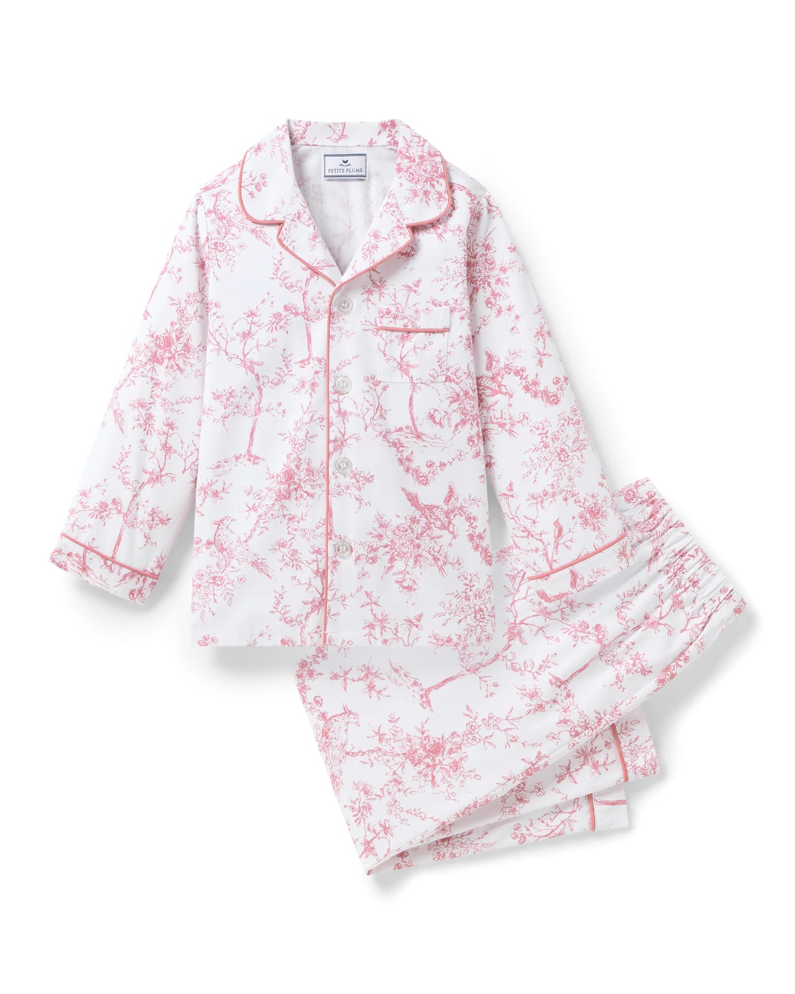 Twill Pajama Set | Pink Timeless Toile