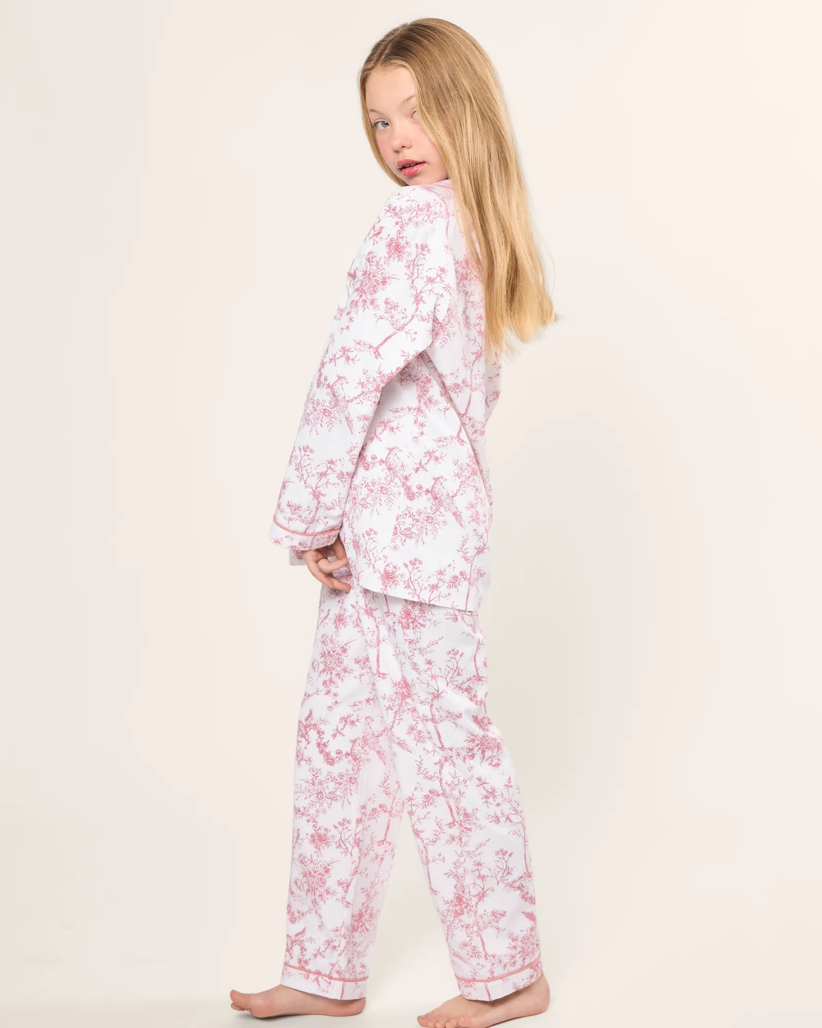 Twill Pajama Set | Pink Timeless Toile