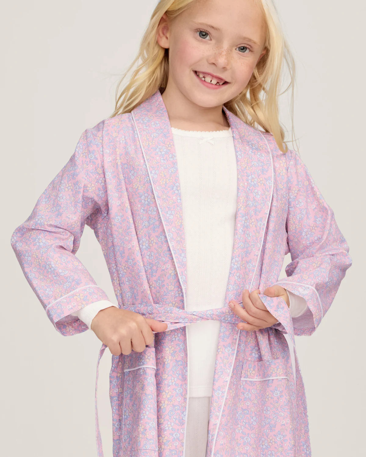 Twill Robe | Fleur Blush