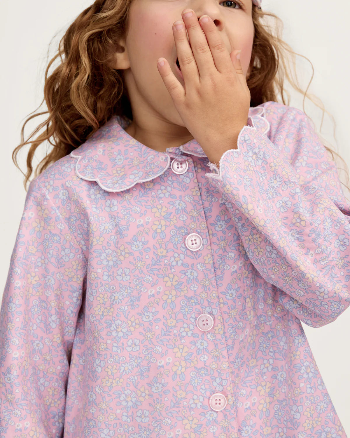 Twill Colette Pajama Set | Fleur Blush