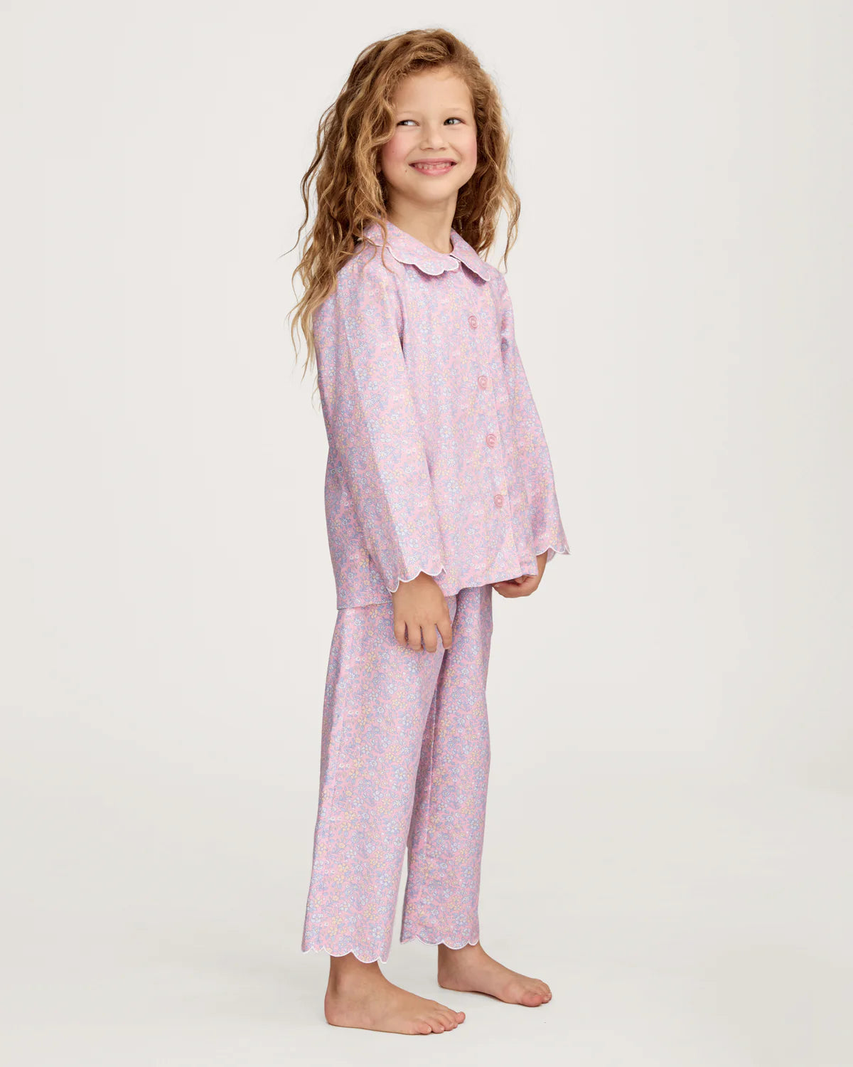 Twill Colette Pajama Set | Fleur Blush