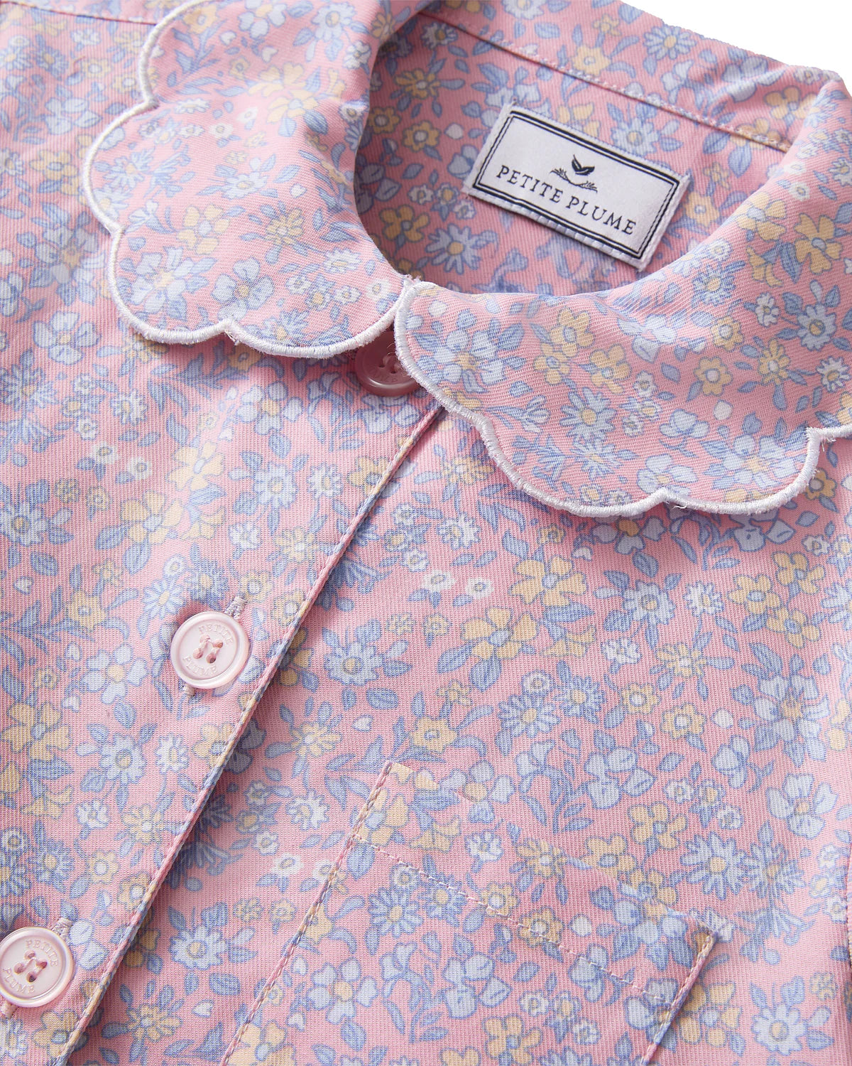 Twill Colette Pajama Set | Fleur Blush