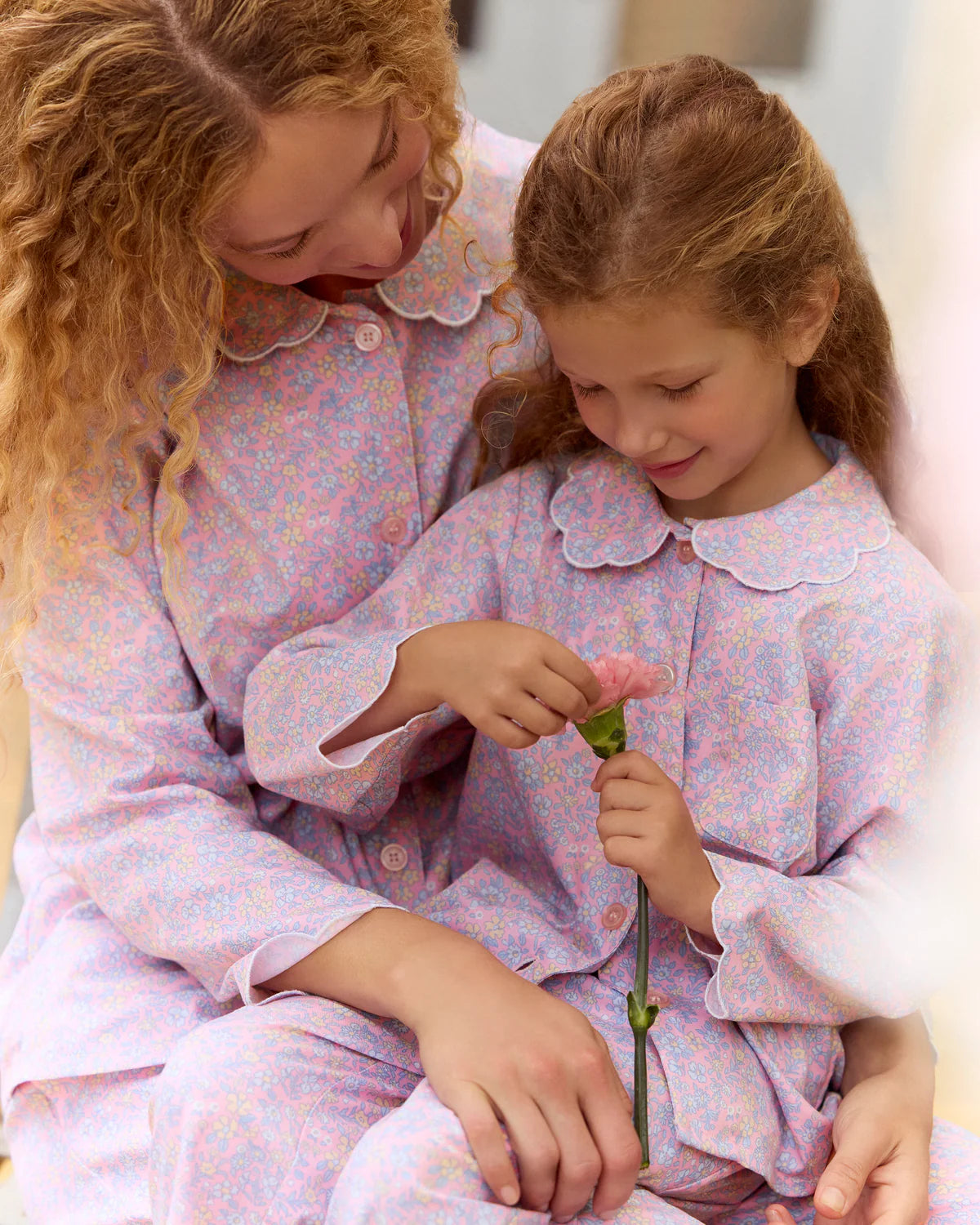 Twill Colette Pajama Set | Fleur Blush