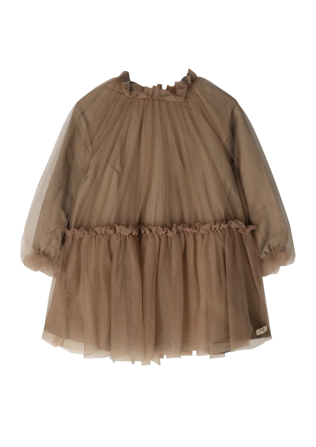 Camberly Dress in Tulle | Taupe