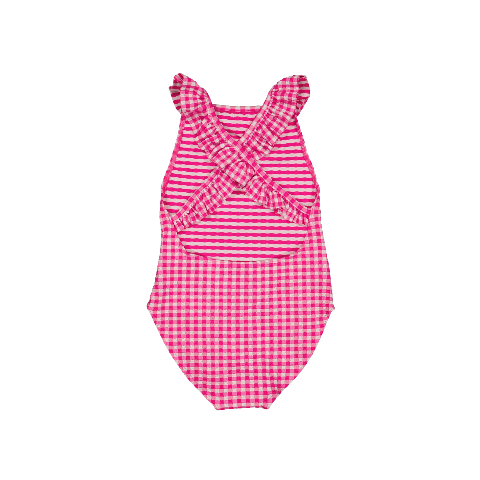 Alba One Piece | Vichy Fuschia