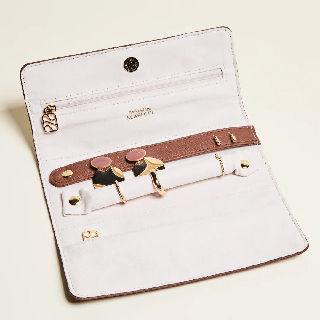 Catherine Leather Jewelry Pouch