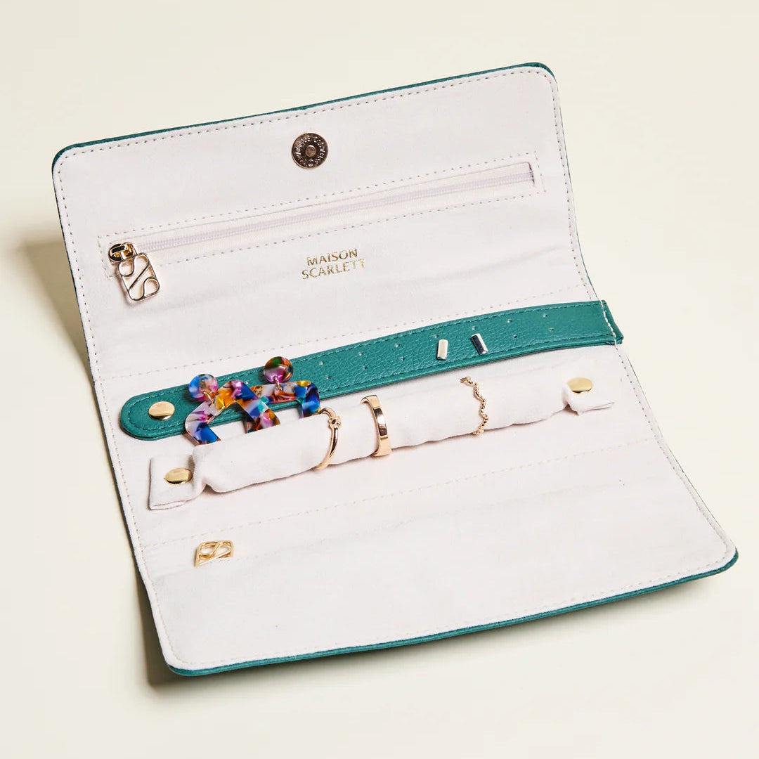 Catherine Leather Jewelry Pouch