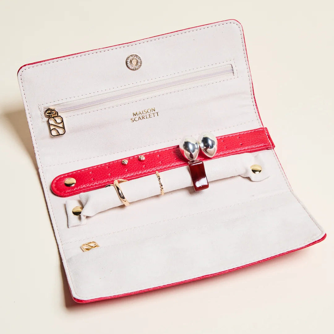 Catherine Leather Jewelry Pouch