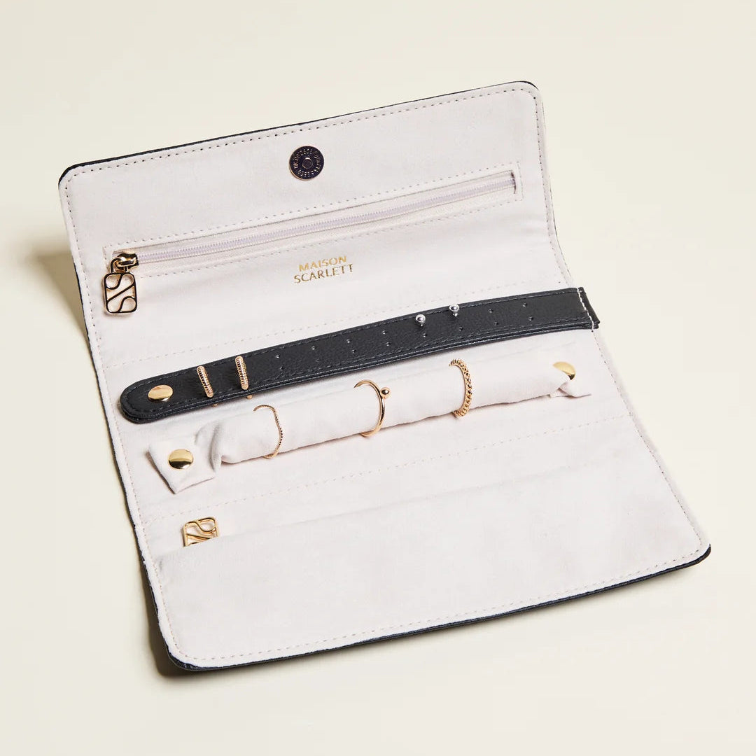 Catherine Leather Jewelry Pouch