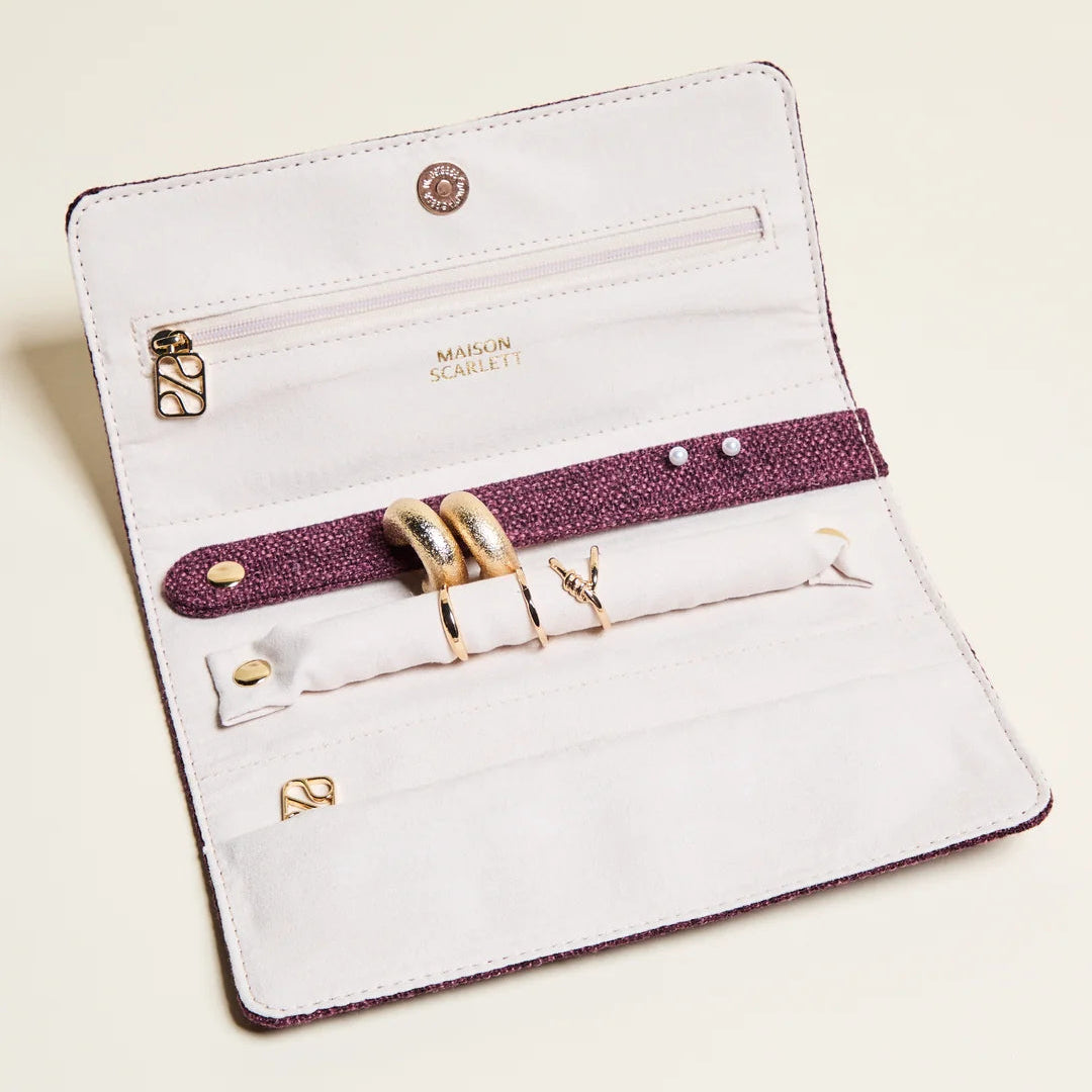 Catherine Linen Jewelry Pouch