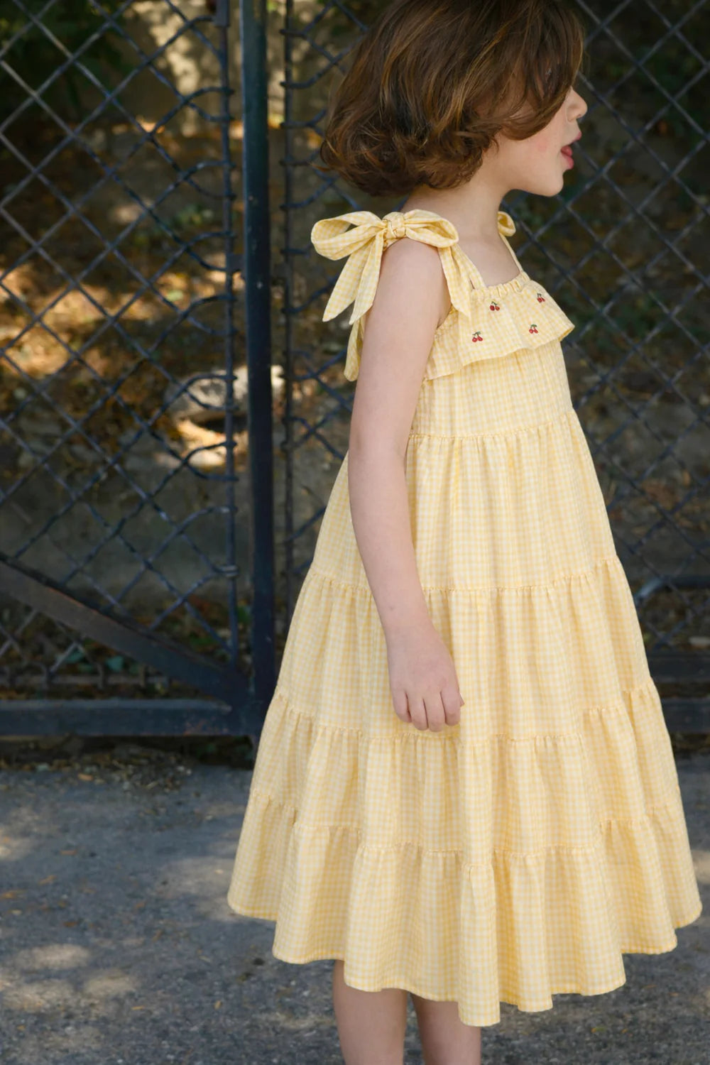 Olga Dress | Yellow Gingham