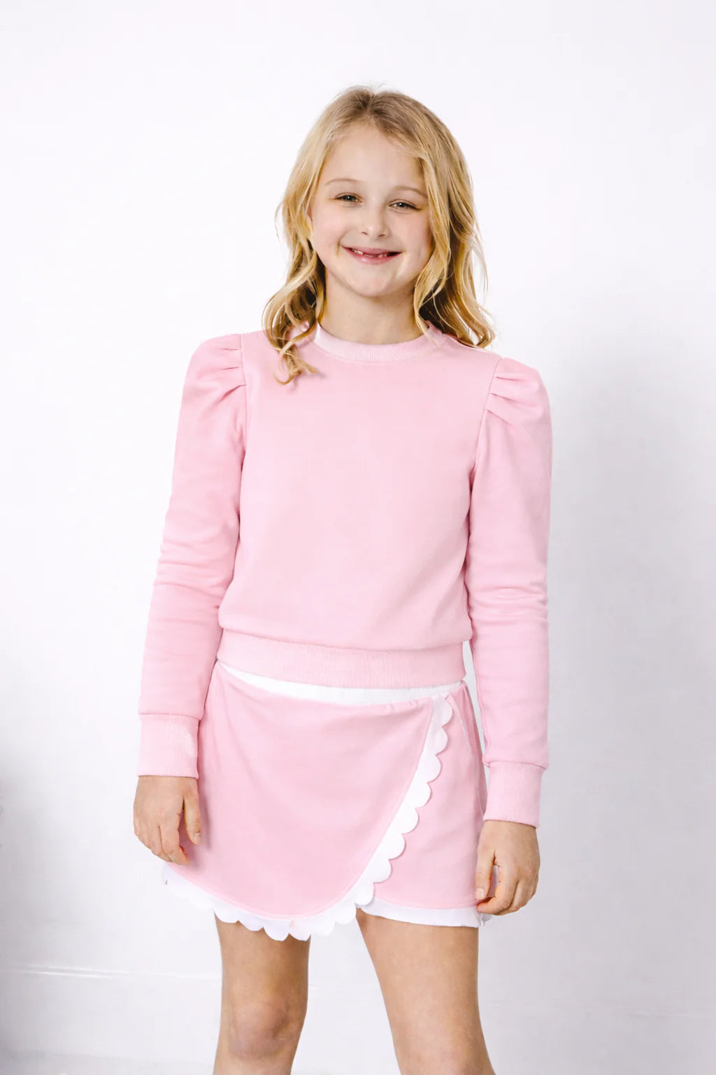 Scalloped Skort | Pink