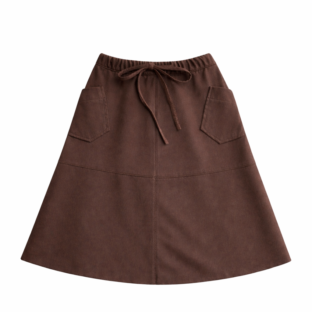 Anano Skirt | Coffee Leather