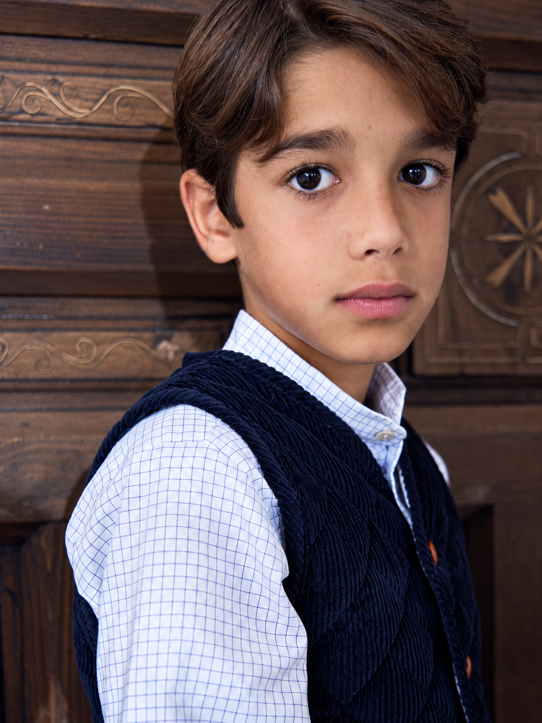 Mateo Check Long Sleeve Shirt | Blue