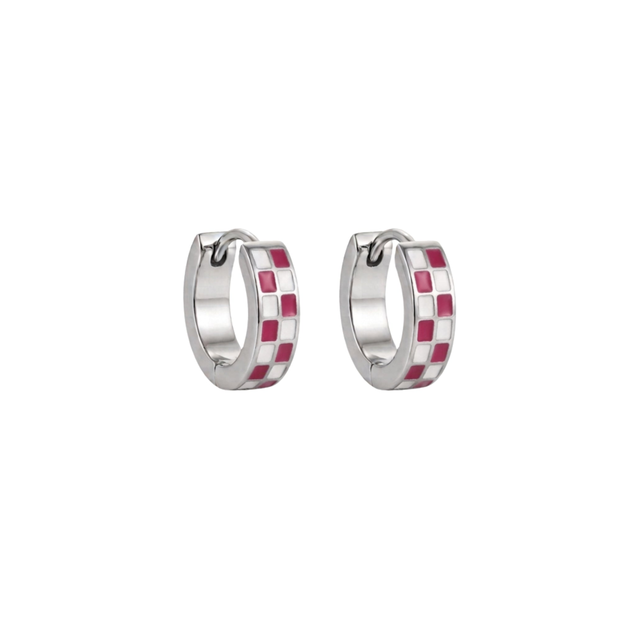 Silver Checkered Huggies