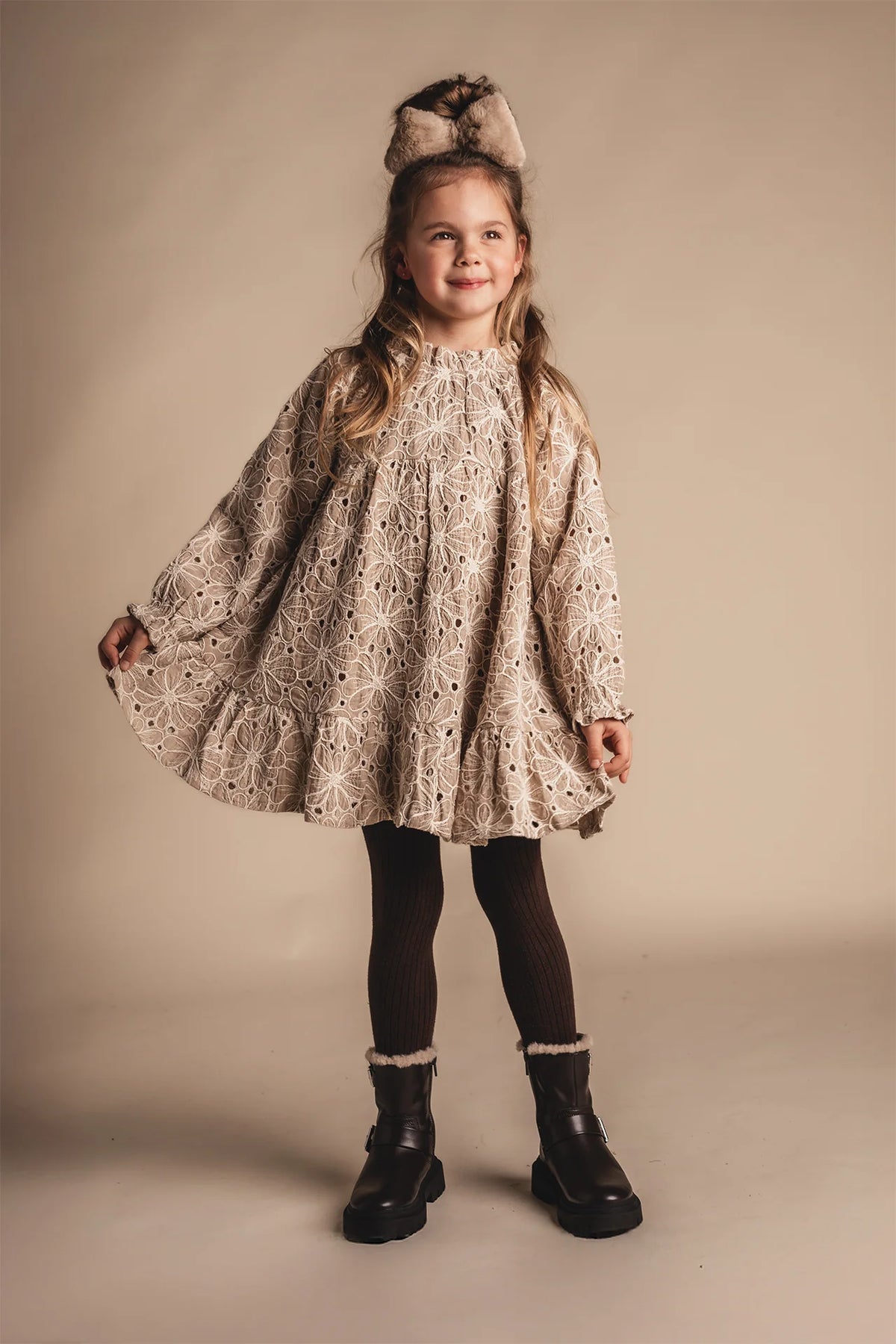 Chiara Dress | Taupe Light