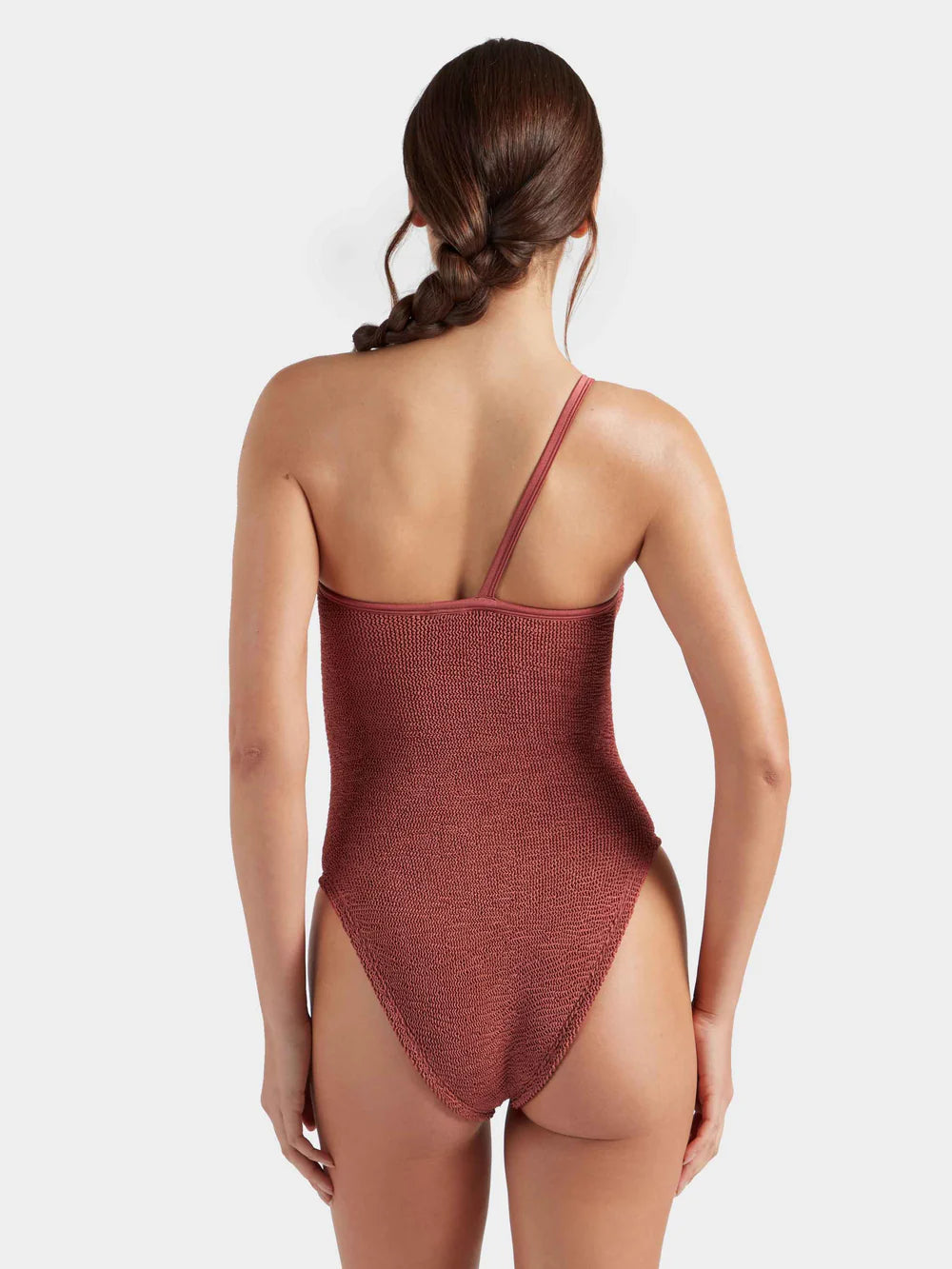 Womens Clara Swim | Metallic Rosewood
