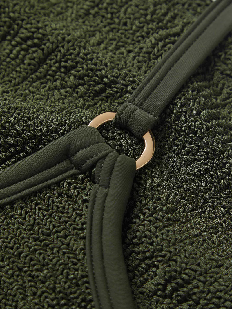 Womens Clara Swim | Metallic Khaki