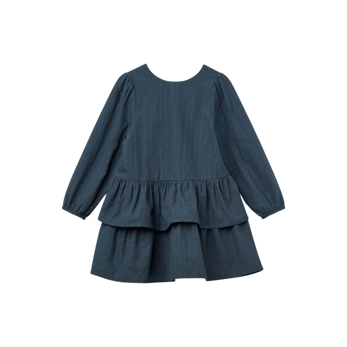 Frill Dress With Bow | Navy