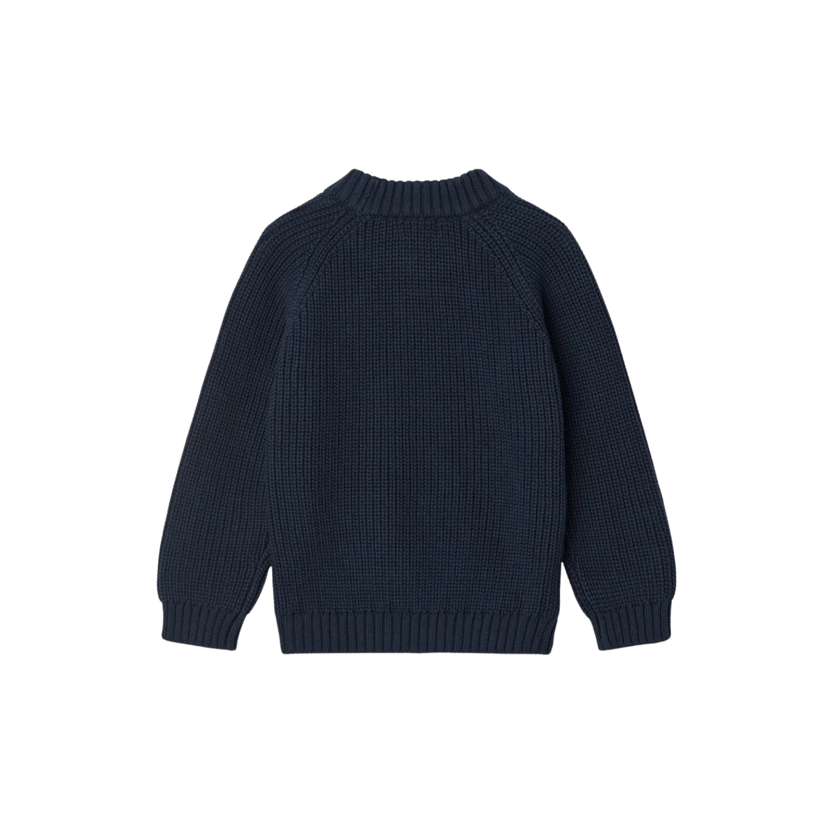 Classic Knitted Rib Sweater | Navy