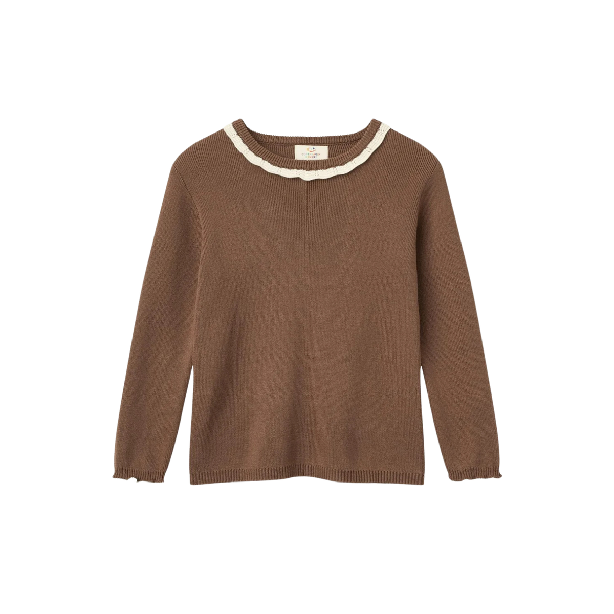 Deco Neck Blouse | Walnut