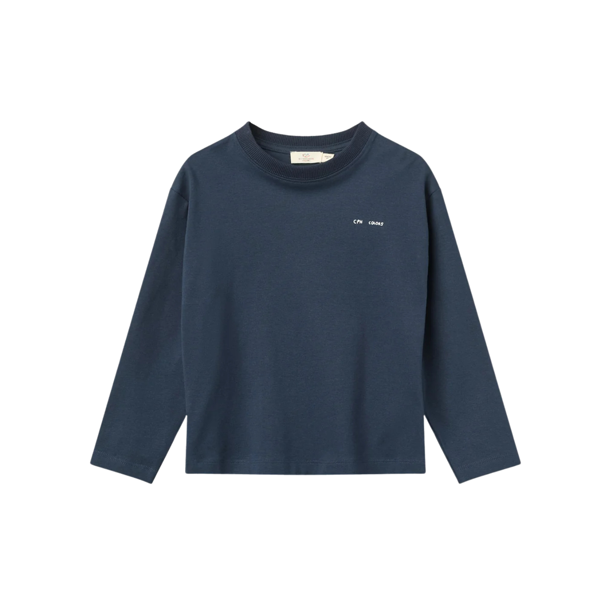 Printed Long Sleeve T-shirt | Navy