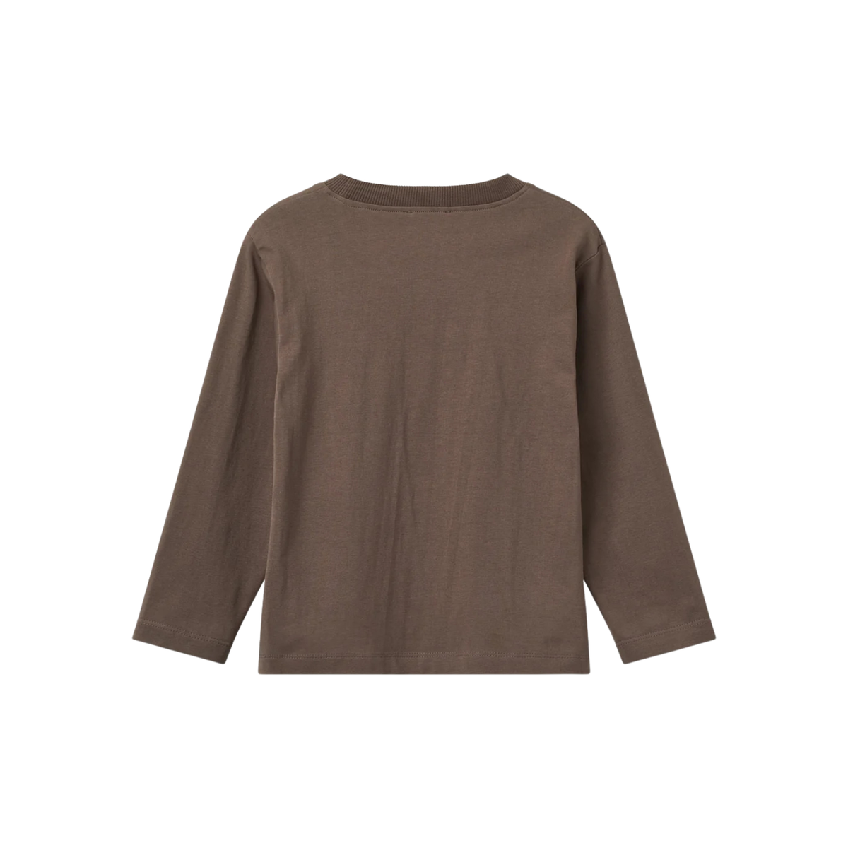 Embroidery Long Sleeve T-shirt | Dark Brown