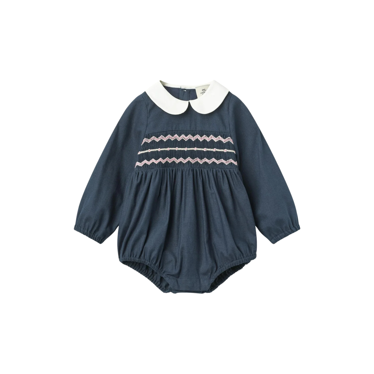 Smock Romper | Navy