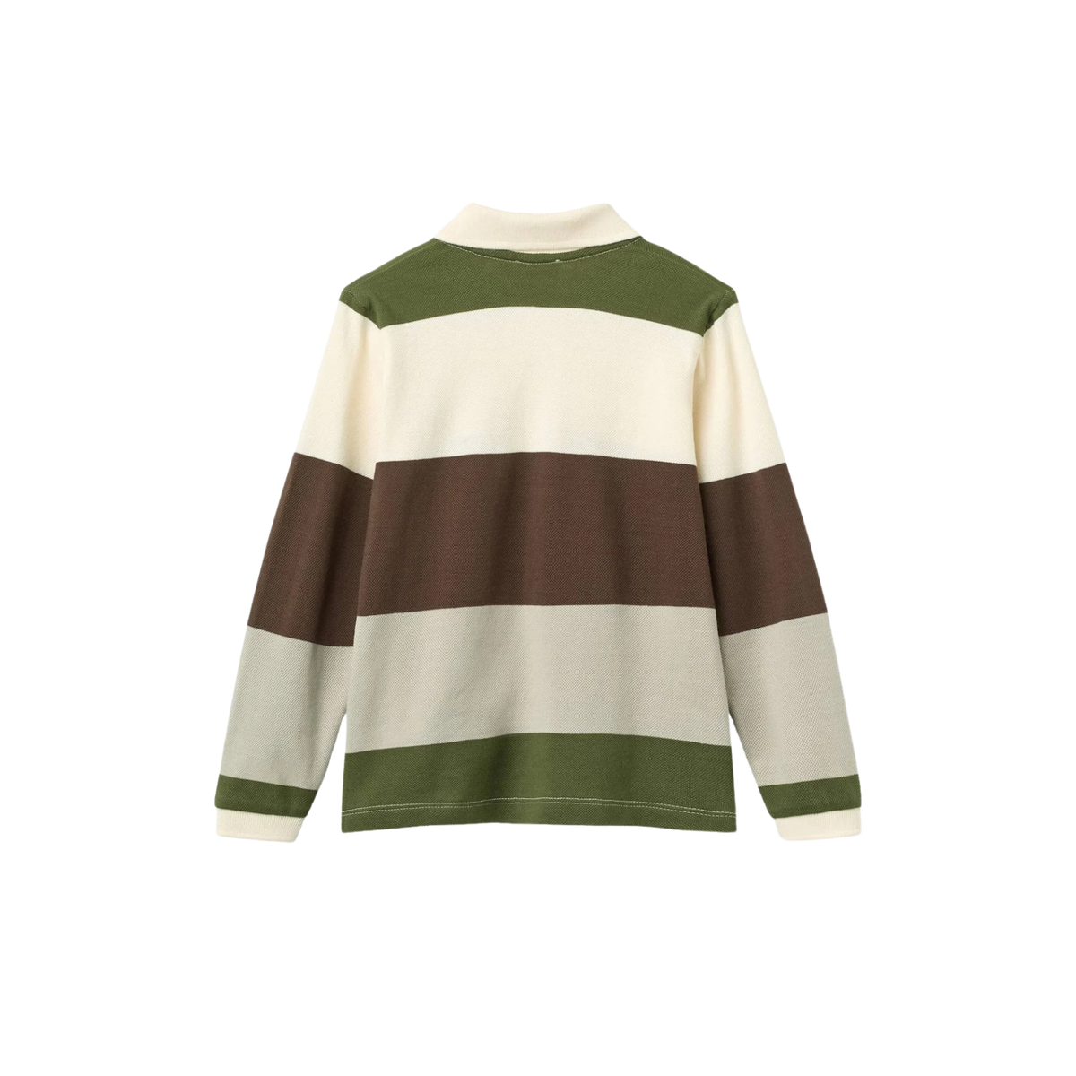 Stripe Pique Polo | Grey