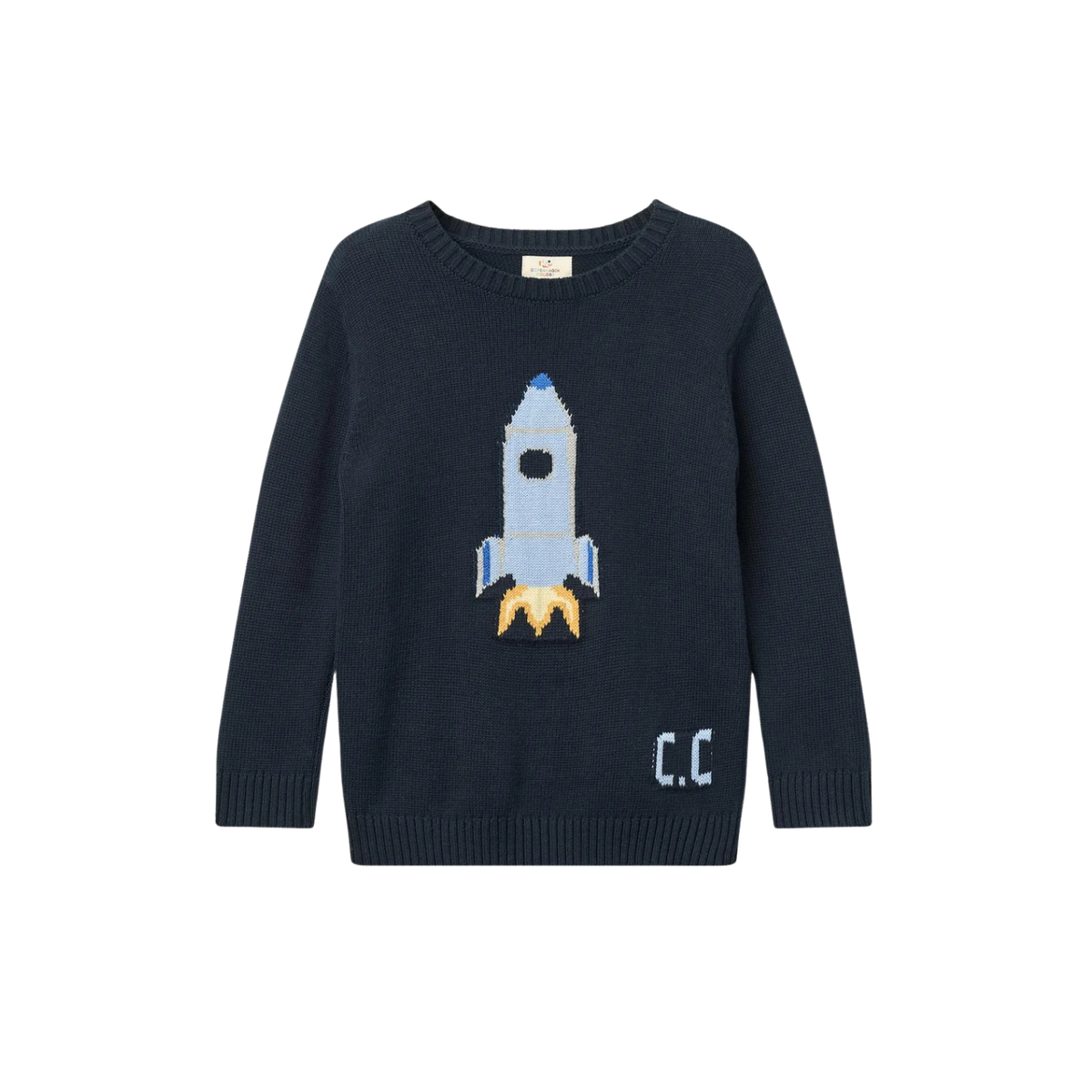 Rocket Icon Sweater | Navy