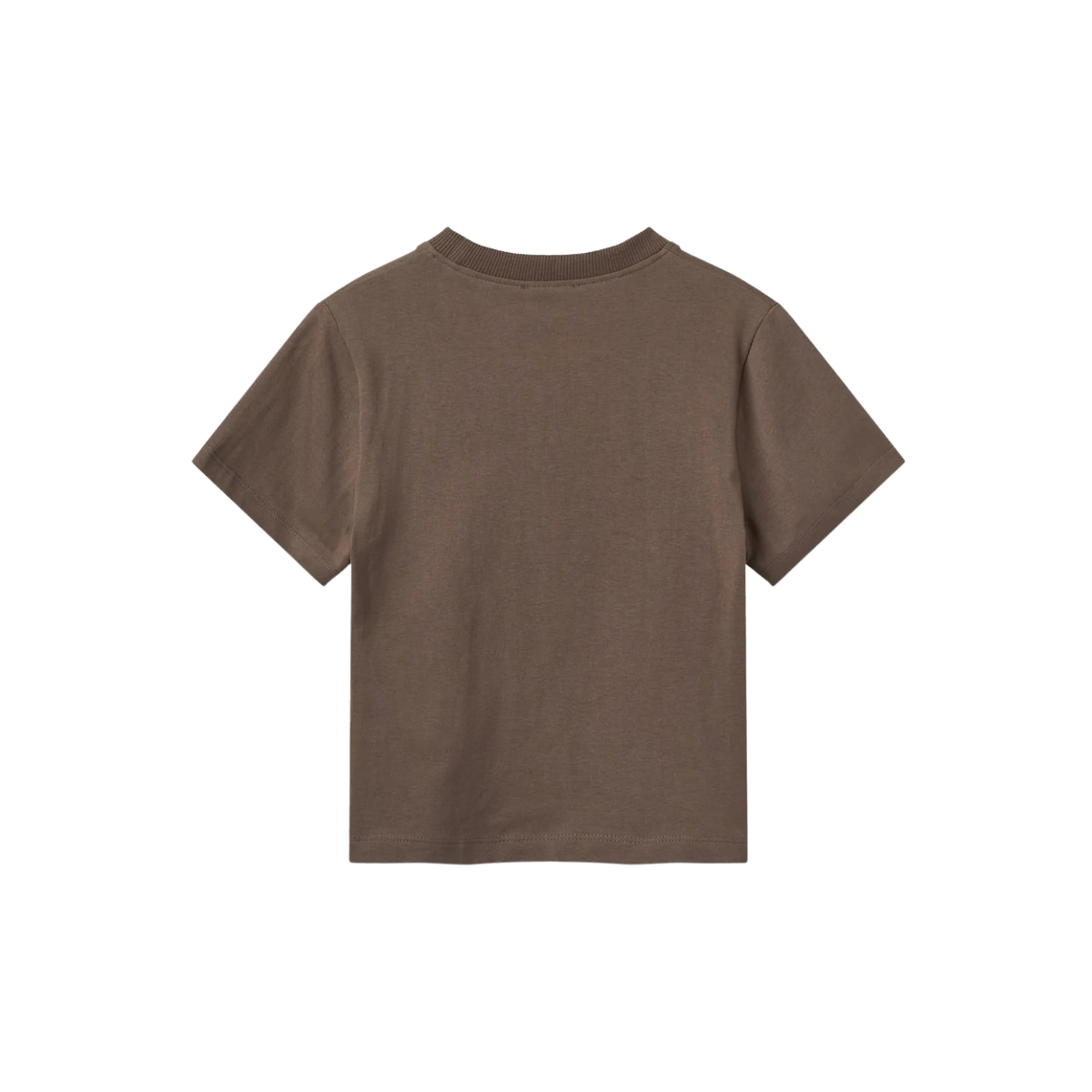 Embroidered T-shirt | Dark Brown