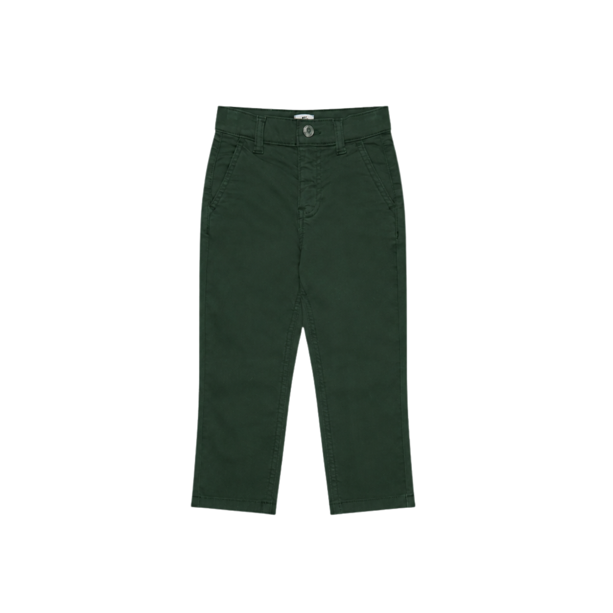 Stretchy Silky Twill Chino Pants | Dark Green