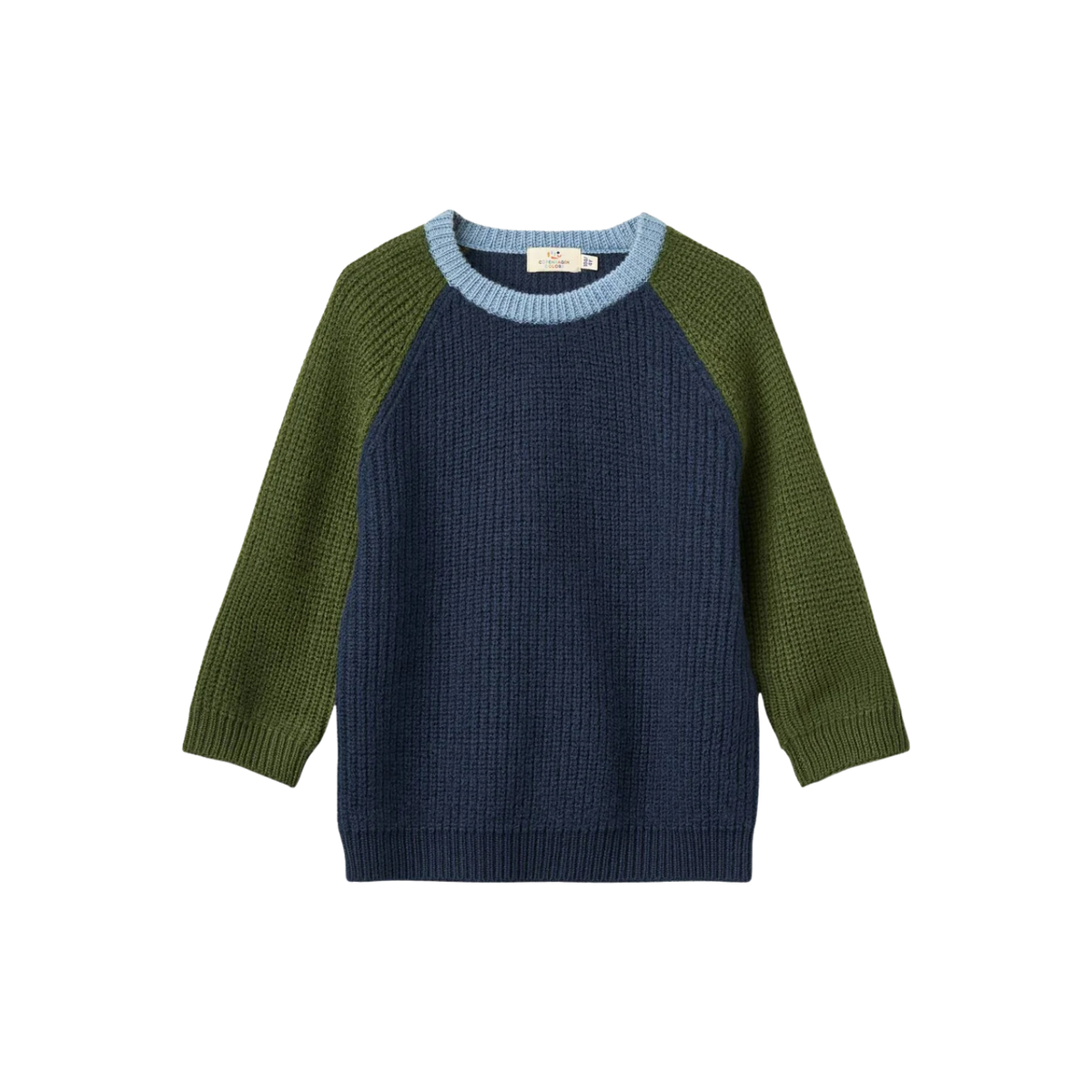 Merino Rib Knitted Pullover | Navy