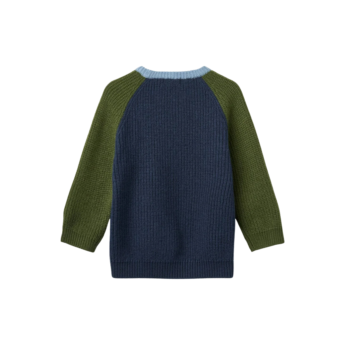 Merino Rib Knitted Pullover | Navy