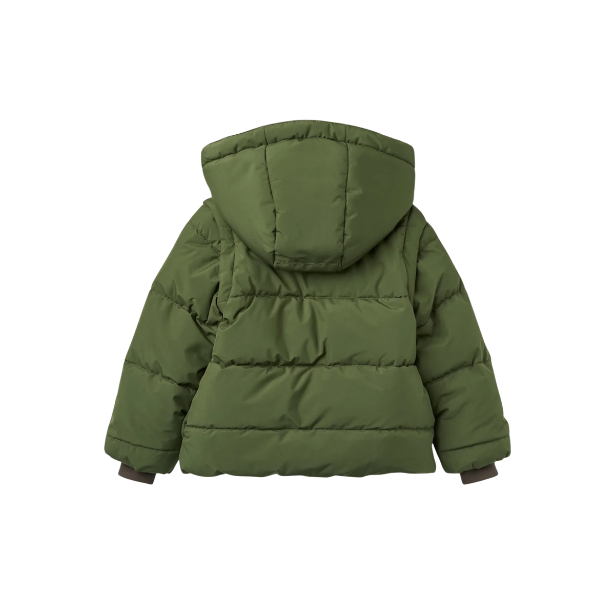 Puffer Jacket with Removable Sleeves | Dark Green