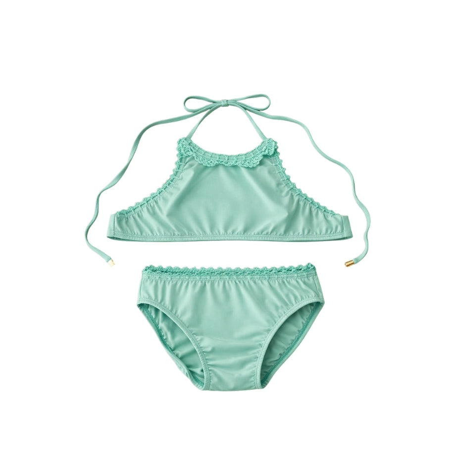 Crochet Trim Bikini | Mint