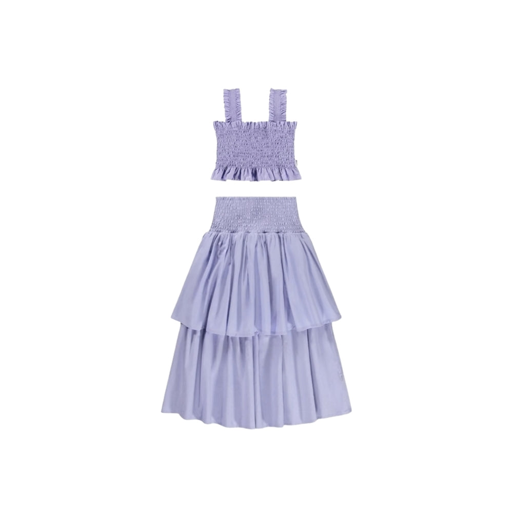 Rolfia Top with Brenna Skirt Set | Cool Lilac