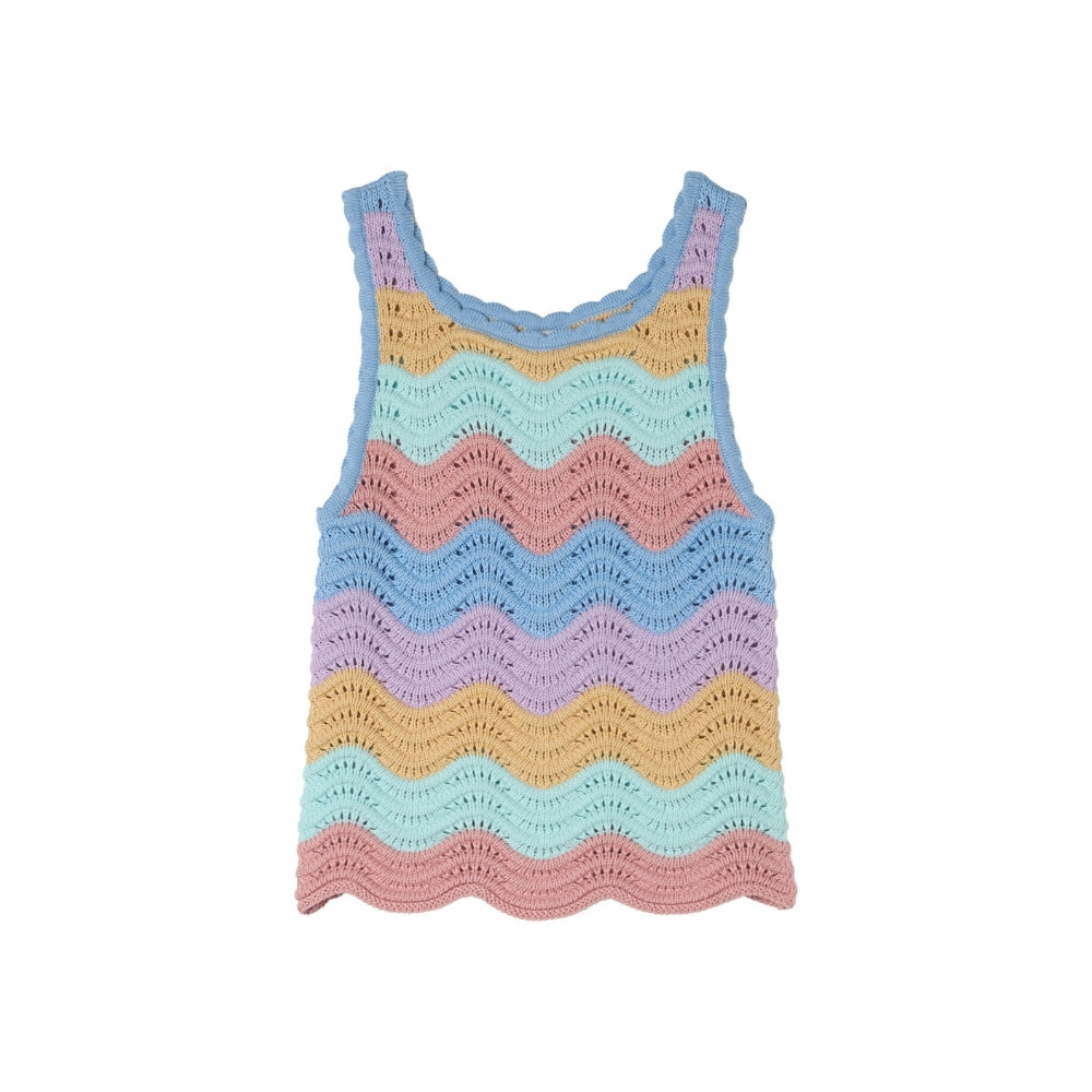 Sleeveless Crochet Top | Multicolor