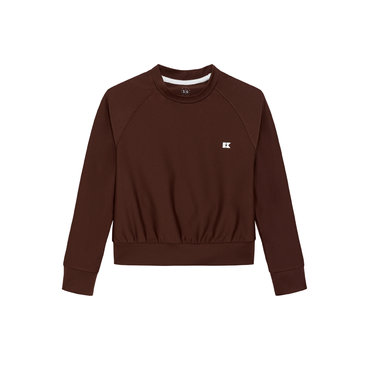 Crewneck Top | Brown