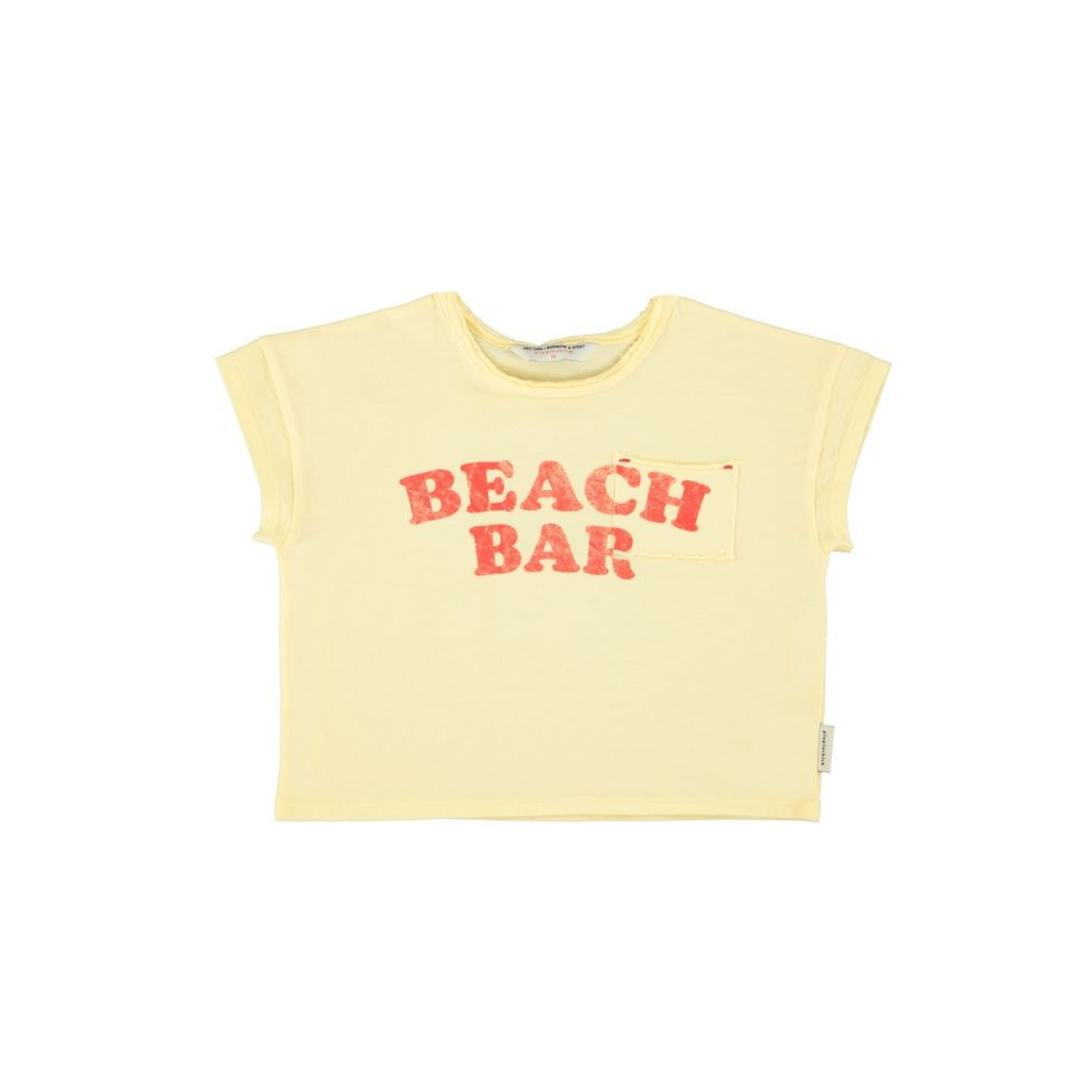 Beach Bar Print T-Shirt | Light Yellow