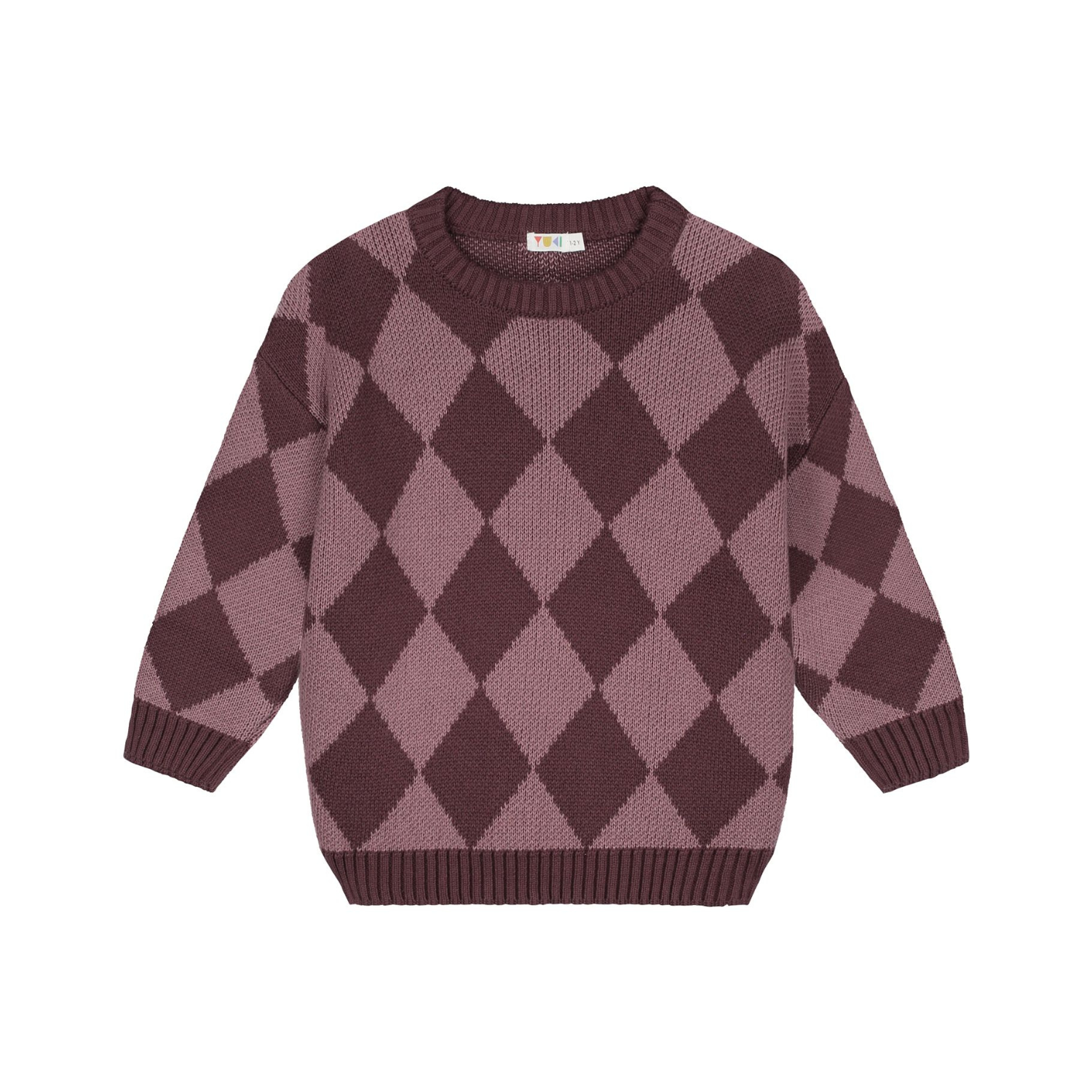 Checkered Knitted Sweater | Mellow