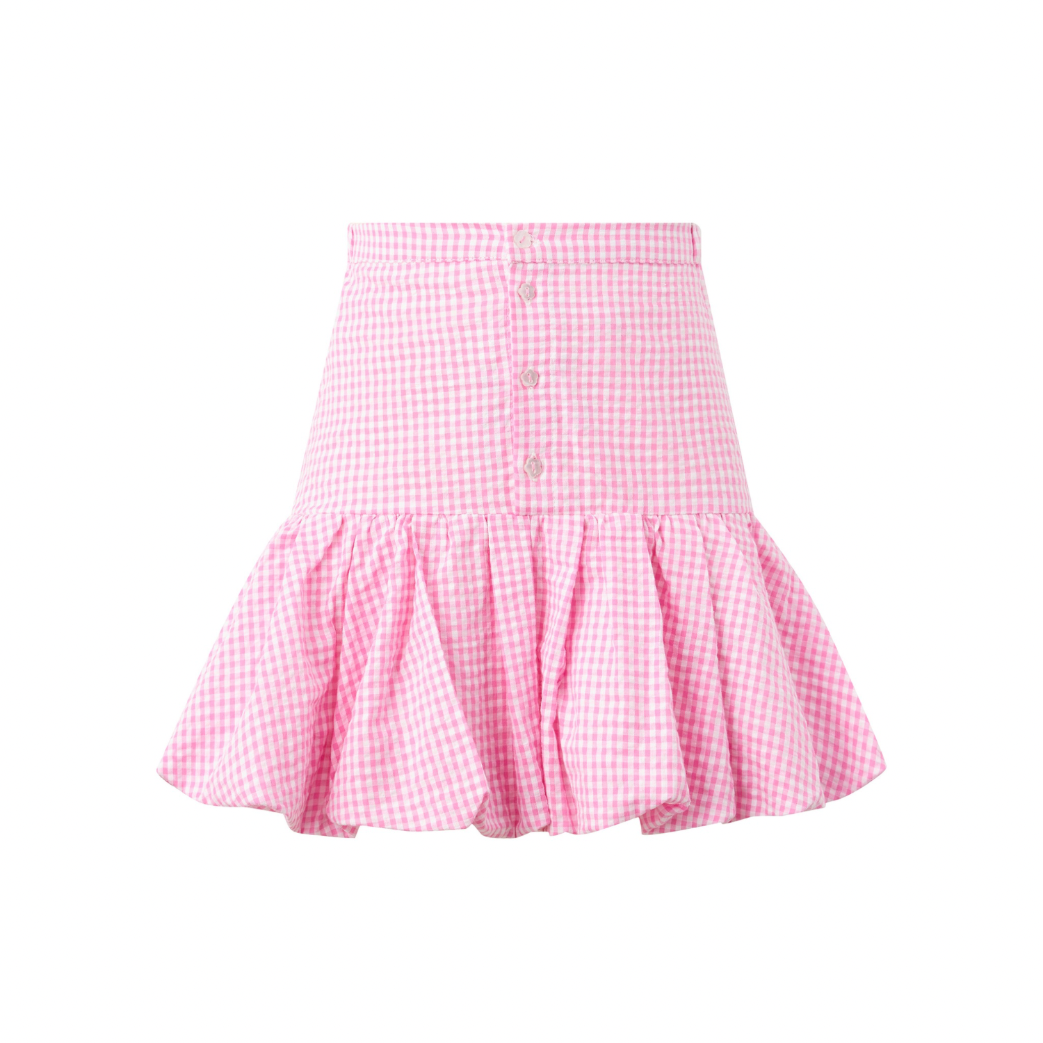Elara Mini Skirt | Pink Gingham